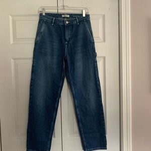 Carhartt WIP Blue Boyfriend Jeans with Relaxed Fit